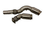 MAD BMW S55 Catted Downpipes M2C M3 M4 W/ Flex Section